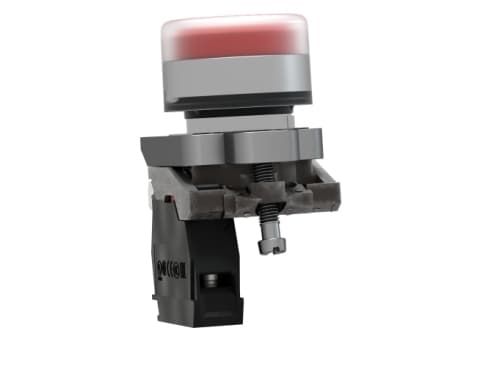 Schneider Electric XB4, Knapp, Not compatible with legend holder, IP66, IK06, Klass I, 30 mm
