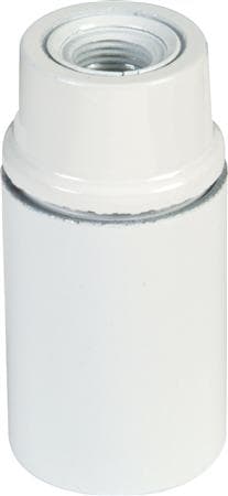 Uttag E14 M10 slät vit
