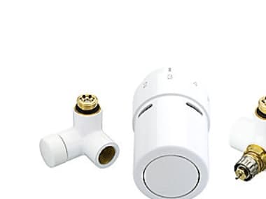 DANFOSS Ventilsæt type RTX inkl. returtermostat som føler på vandets temperatur. Højre montering af reguleringsventil/RTX returtermostat.