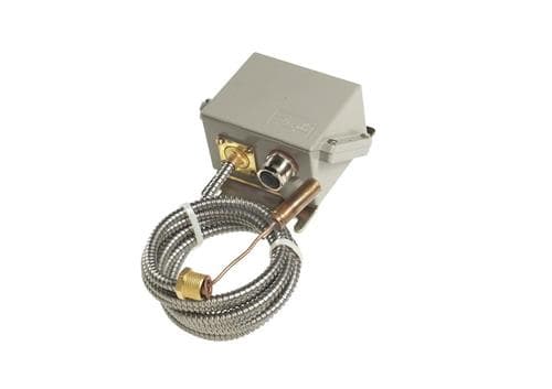 DANFOSS Termostaatti KPS80 lämpötilamittari 70 - 120 °C, 13x63mm IP67, 2 metrin kapillaarikapillaari