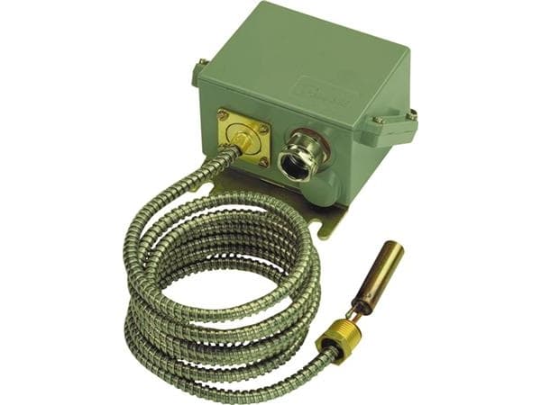 DANFOSS Termostaatti KPS80 lämpötilamittari 70 - 120 °C, 13x63mm IP67, 2 metrin kapillaarikapillaari