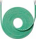 Nielsen Light Fabric Cord - 4 meter - Zigzag Grön