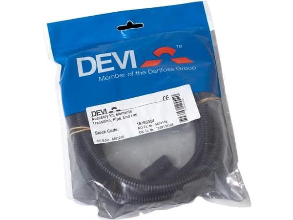 Flexpipe ø6.7mm. 2.5m Musta pussissa