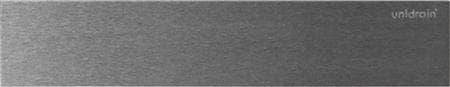 Unidrain HighLine panel. Linje - Rustfrit. Børstet. 700mm. Komplet