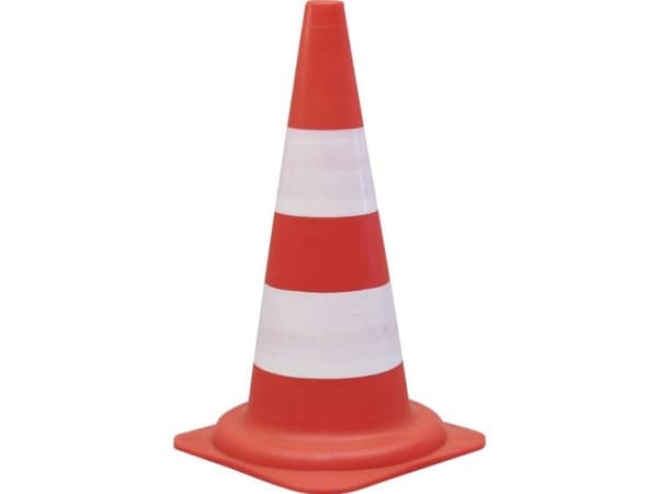 Viso CSC 501, Liikennekartio, Punainen, Valkoinen, 1 kpl, PVC-muovi, 490 mm, 900 g