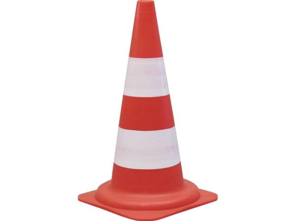 Viso CSC 501, Liikennekartio, Punainen, Valkoinen, 1 kpl, PVC-muovi, 490 mm, 900 g