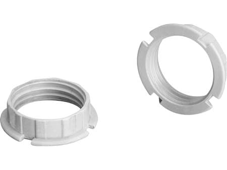Cirkulär ring för G9-uttag Ø28 mm, höjd 7,5 mm Theoplast vit