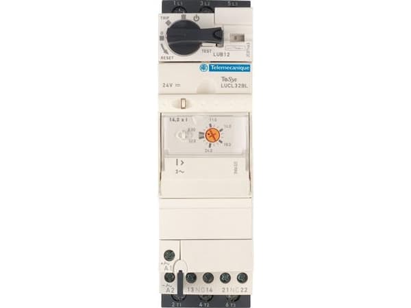 SCHNEIDER ELECTRIC TeSys -moottorinkäynnistinmoduuli U, perusmoduuli 12A 3-napainen + 1NO + 1NC -katkaisija ja kontaktori. Ruuviliitin