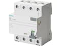 Miniatyrbild 5 av 5: SIEMENS Felströmsbrytare typ A 63A 3-polig + noll 30mA utlösningsström 400V 4 modulbredd