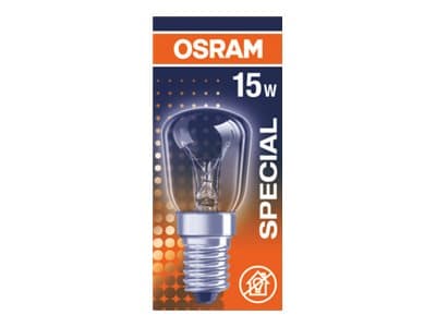 OSRAM SPECIAL T/FRIDGE - Glødelyspære - form: T26 - klar finish - E14 - 15 W - klasse G - 2700 K
