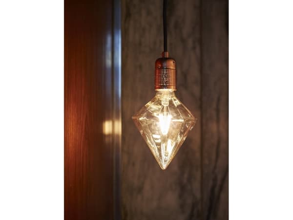 LED 3W DEKOPÆRE DIAMANT GYLDENT GLAS