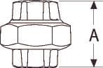 GF GEORG FISCHER 1/2 galvaniseret union muffe / muffe