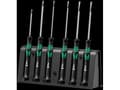 Miniatyrbilde 2 av 5: Wera 2035/6 B elektronikk skrutrekkersett + stativ, 55 mm, 205 mm, 26 mm, 424 g, svart, grønn