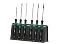 Miniatyrbilde 1 av 5: Wera 2035/6 B elektronikk skrutrekkersett + stativ, 55 mm, 205 mm, 26 mm, 424 g, svart, grønn