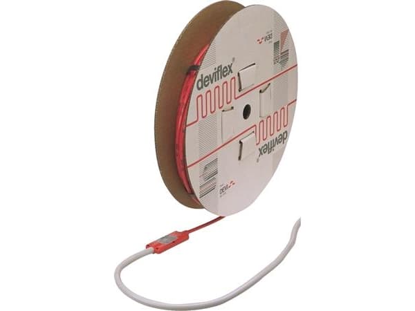 DEVIflex 18T (18W/m) serieresistiv varmekabel til indstøbn. i beton eller lign. til gulvvarme