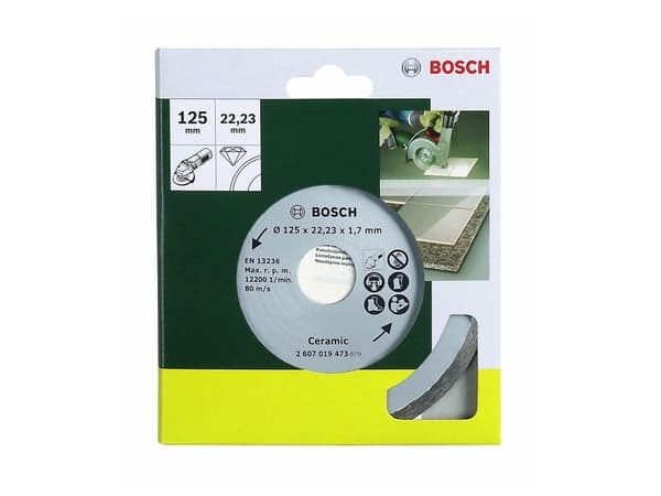 Bosch - Skärskiva i diamant - för keramik - 125 mm - för UniversalGrind 18V-75
