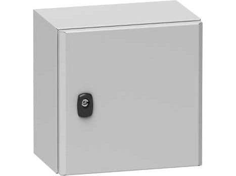 SCHNEIDER ELECTRIC Seinäkaappi metallia S3D, 1200 x 1000 x 300 mm KxSxK RAL7035, asennuslevyllä, IP66, 1 ovi