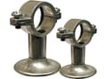 Miniatyrbilde 1 av 2: Zink rørbærer ½"x30mm Med vægflange. Passer til 18mm indlæg samt 13-16 & 19mm forlængere