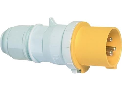 BALS CEE-pistokeH4 110V AC 16A 3-napainen, keltainenmonikädenauha, Quick Connect®IP44 polyamidi