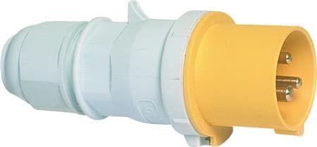 BALS CEE-pistokeH4 110V AC 16A 3-napainen, keltainenmonikädenauha, Quick Connect®IP44 polyamidi