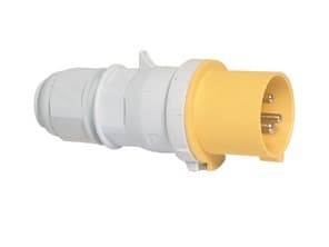 BALS CEE-pistokeH4 110V AC 16A 3-napainen, keltainenmonikädenauha, Quick Connect®IP44 polyamidi