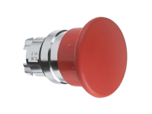 Schneider Electric ZB4BC4 Frontelement til trykknap kan nulstilles (Ø) 22 mm Tom Krom, Rød 1 stk