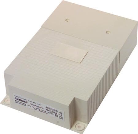 Belysningstransformer HaloPower K300/6, 300W, 230V/12V, 6 udgange, LxBxH 240x157x60 mm, for vægmontage, tæthedsklasse IP22