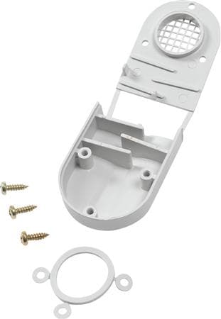 ENSTO Seinäkaapin tuuletusritilä mutterilla, IP24, polyamidi, 30,5 x 69 mm