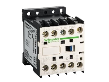 Schneider Electric TeSys K control relay, Svart, Vit, 230 V, 50 - 60 hz, 45 x 57 x 58 mm, 180 g, -25 - 50 ° C
