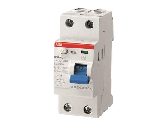 ABB F 202A-25/0,03, Jordfelsbrytare, Typ A, 230 - 400 V