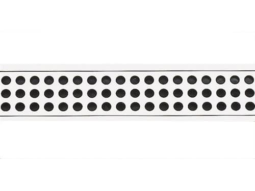 Unidrain-galler i 3 mm massivt AISI 304 rostfritt stål för ClassicLine ram - modell Classic i längd 700 mm