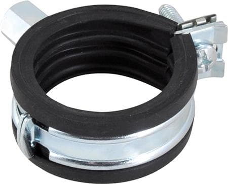 WALRAVEN Rörhållare Ø57-63mm BISMAT® Flash, snabblåsningssystem, ljudisolerat, monteringssystem M8. För metallrör