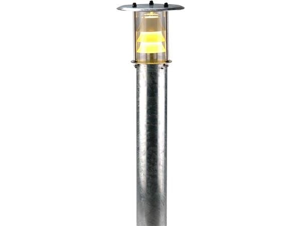 MAST f/Kl.I pullertarmatur. Ø133mm. Længde 1,20/0,70M. f/nedgravning. Varmgalvaniseret. Uden montageluge