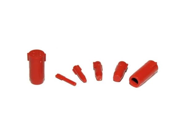 JACOB Blanking plug för multipackØ9,8 mm längd 16 mmpolyamid, röd