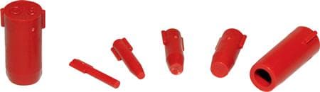 JACOB Blanking plug för multipackØ9,8 mm längd 16 mmpolyamid, röd