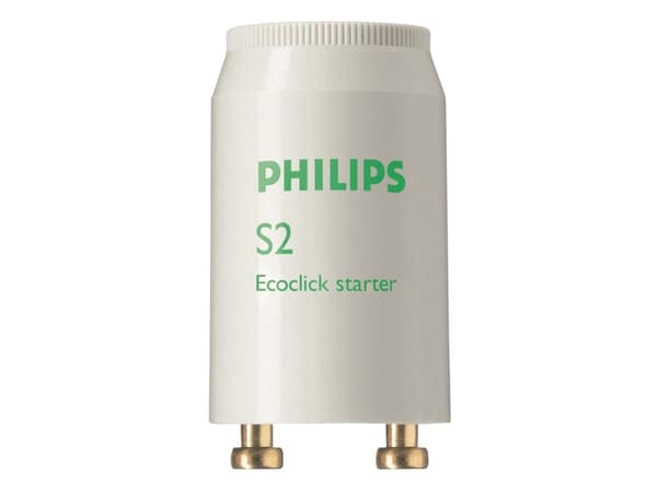 Philips S2 4-22W, Belysningstartare, Vit, Plast, fluorescent lamps with electromagnetic ballast, 4 W, 22 W