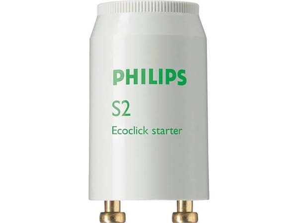 Philips S2 4-22W, Belysningstartare, Vit, Plast, fluorescent lamps with electromagnetic ballast, 4 W, 22 W