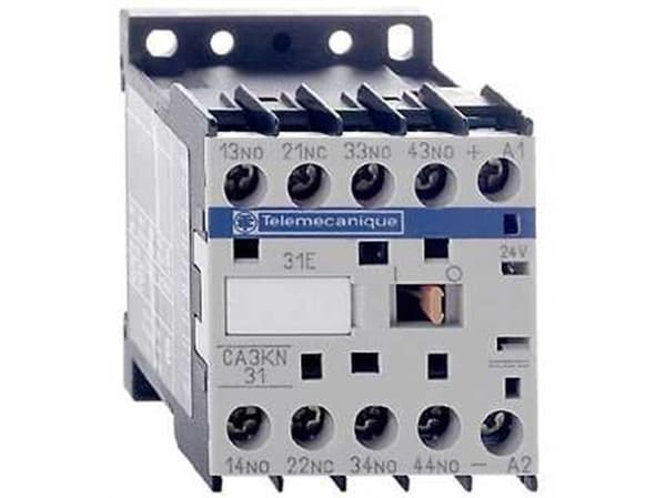 SCHNEIDER ELECTRIC Rele DIN-kiskoon asennettava, TeSys K, 3NO+1NC kelan jännite 24V DC Ith 10A