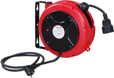 FLOWCONCEPT Automatisk kabelopruller 9M PVC kabel 3G1,5, 230V1000W, udrullet 2000W