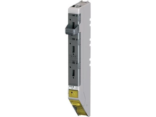 ABB SLD 00 3-polede sikringsafbryderliste DIN 00 til Kabeldon, 1-afgang 160A NH00, 4 moduler. Nul klemme bestilles særskilt.
