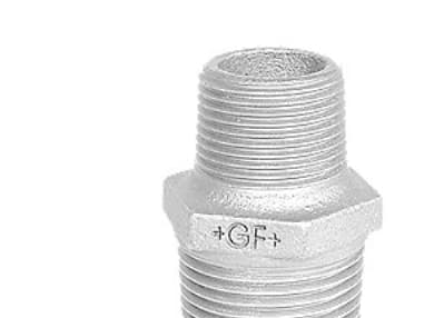 GF GEORG FISCHER 11/4 X 1 galvaniseret brystnippeli