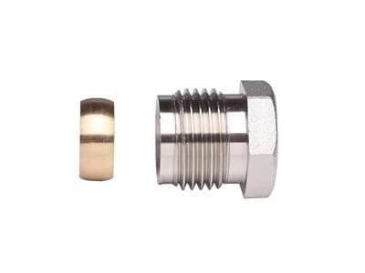 Danfoss 013G4115, Kompressionskoppling, Kall-/varmvattenssystem, Nickel, 16 Bar, 10 Bar, 120 ° C