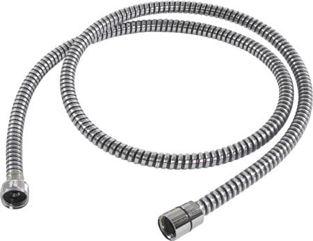 Csslr Plus antibakteriel krom bruseslange i længde 1500 mm med 1/2" omløber og 1/2" konus - Silverflex design og anti twist funktion
