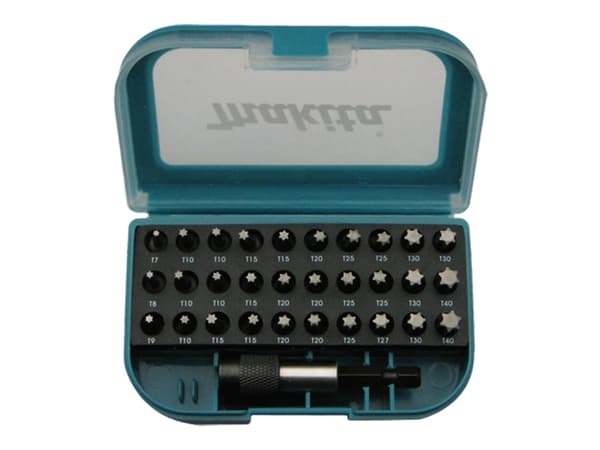 Makita - Screwdriver bit and bit holder set - 31 deler - torx - lengde: 25 mm - for Makita DHP482RTJ