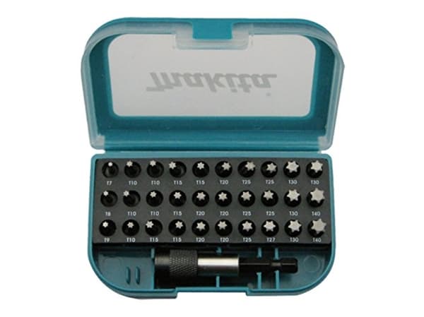 Makita - Screwdriver bit and bit holder set - 31 deler - torx - lengde: 25 mm - for Makita DHP482RTJ