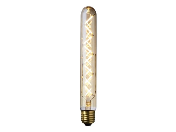 LED 3W DEKOPÆRE RØR Ø30 H225MM GYLDENT GLAS