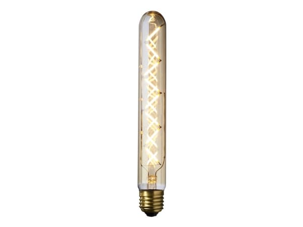 LED 3W DEKOPÆRE RØR Ø30 H225MM GYLDENT GLAS