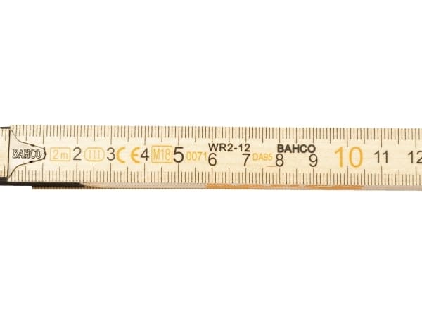 BAHCO Tommestok 2 meter, 12 led