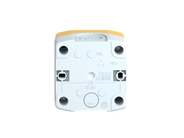 Schneider Electric XALK01, Knapplatta, Ljusgrå, Gul, Polykarbonat, IP66, IP67, IP69, IP69K, IK03, Klass II