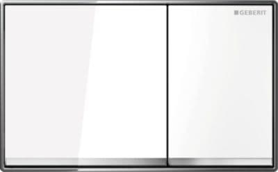 Geberit Betjen.plade Omega60 - hvid glas